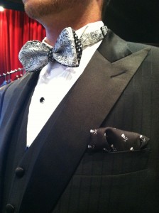 Bespoke tudexo with bowtie and pocket square 