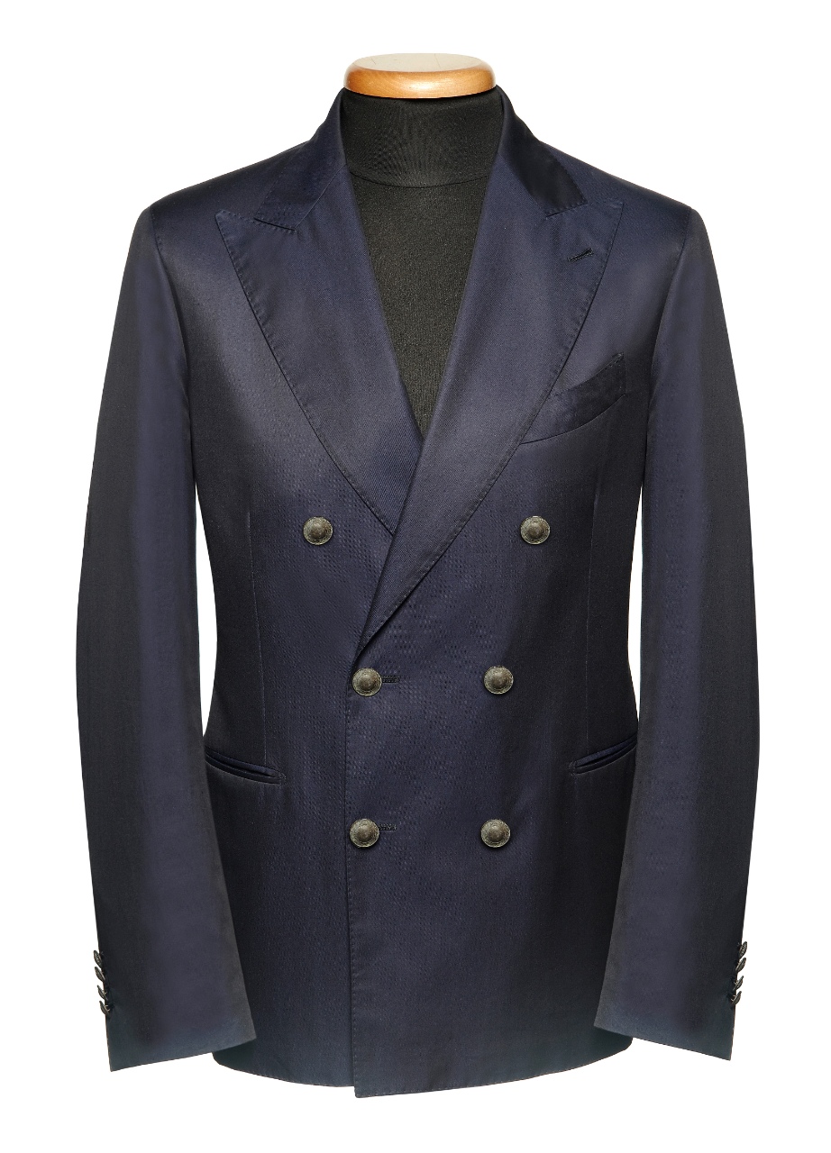 blue double breasted blazer for men