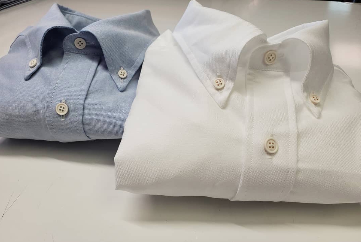 custom mens button down collar shirts
