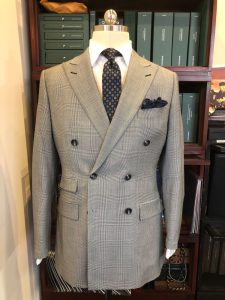 henry a davidsen made to measure double breasted jacket