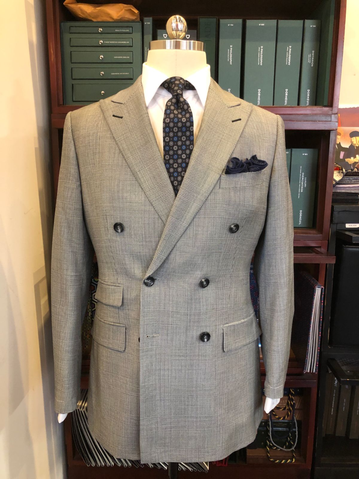 henry a davidsen made to measure double breasted jacket