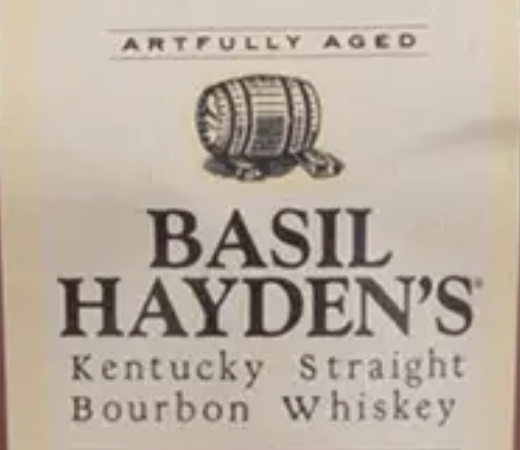 basil hayden bourbon label