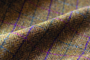 A close up of tweed swatch