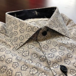 custom shirt with floral pattern