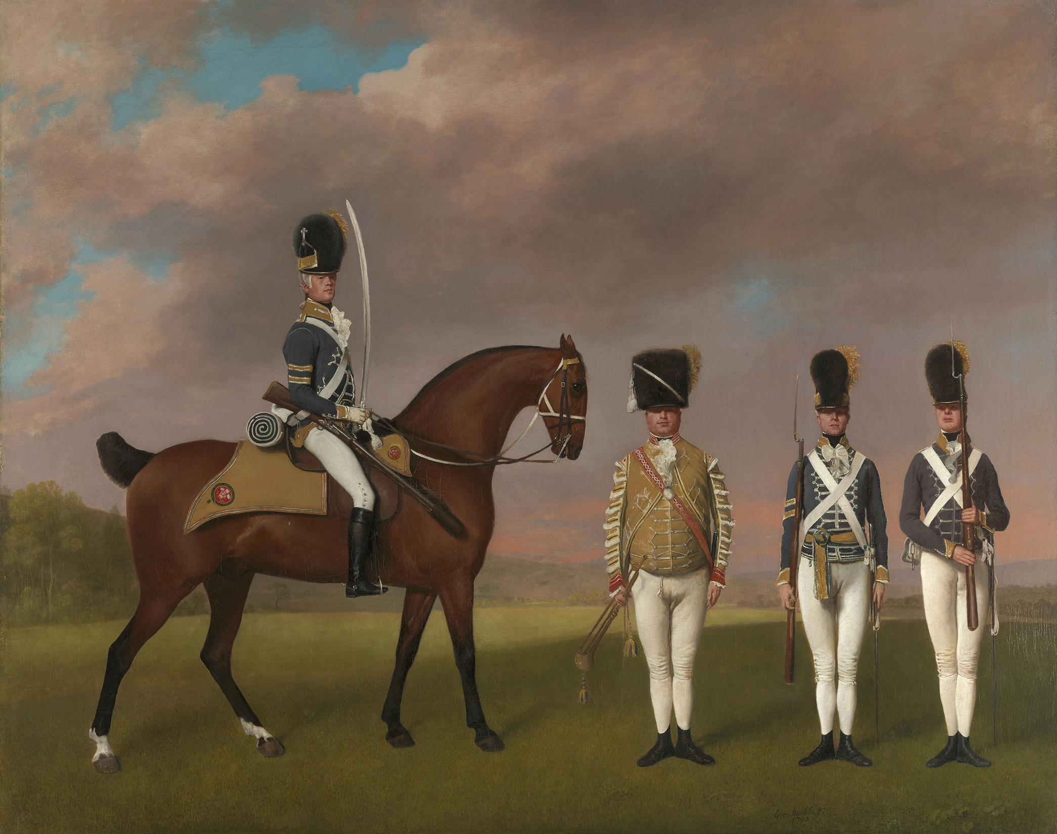 Painting of men in military dress
