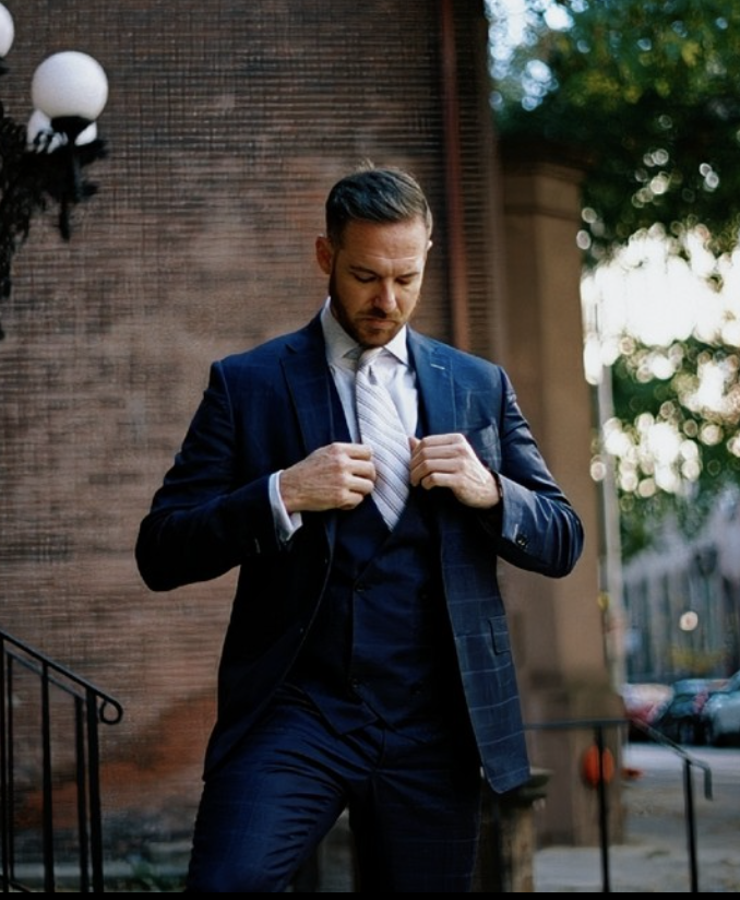 Man in a custom suit